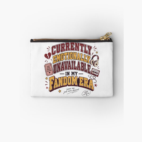 Item preview, Currently Emotionally Unavailable In My Fandom Era Funny Typography designed and sold by Fanverse Merchandise.