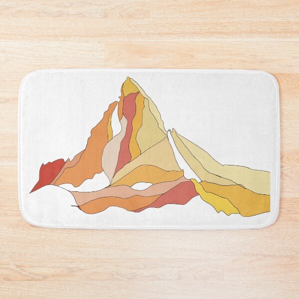 Item preview, Golden Matterhorn - Geometric Alpine Peak Art designed and sold by iampaulmorris.