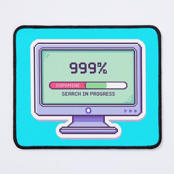 Item preview, 999% Dopamine Loading – Retro Pixel Computer Sticker designed and sold by RobertArt08.