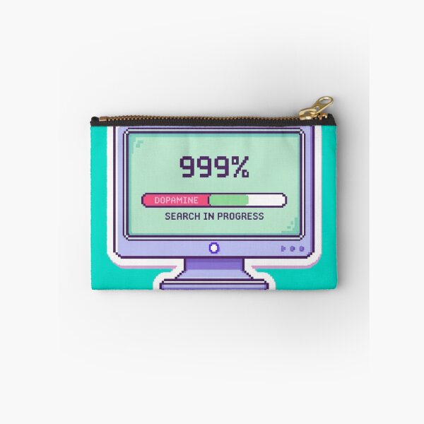 Item preview, 999% Dopamine Loading – Retro Pixel Computer Sticker designed and sold by RobertArt08.