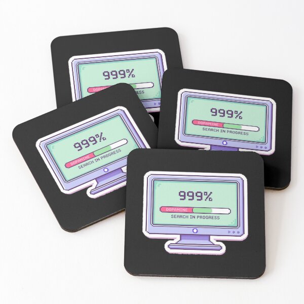 Item preview, 999% Dopamine Loading – Retro Pixel Computer Sticker designed and sold by RobertArt08.