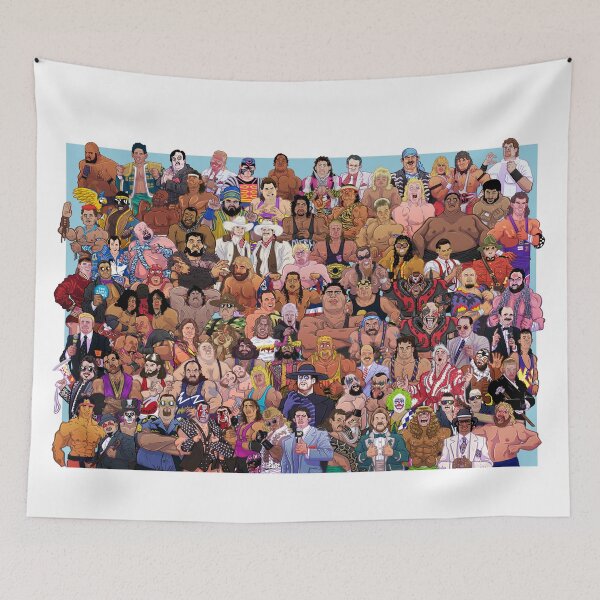 Item preview, WWF Legends: Early '90s Roster Tribute designed and sold by Muscles&Mullets.