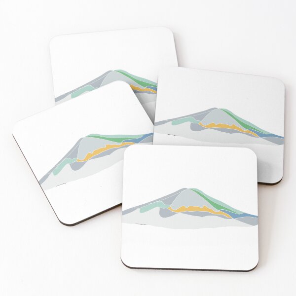 Item preview, Cherry Blossom Mount Fuji - Minimalist Japanese Mountain Art designed and sold by iampaulmorris.