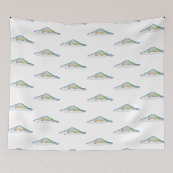 Item preview, Cherry Blossom Mount Fuji - Minimalist Japanese Mountain Art designed and sold by iampaulmorris.