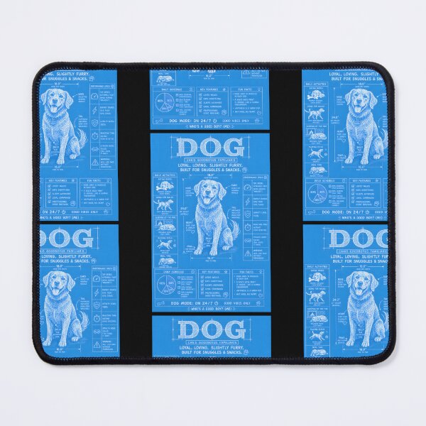 Item preview, Dog Mode On 24/7 Funny Dog Blueprint designed and sold by Genius Geek.