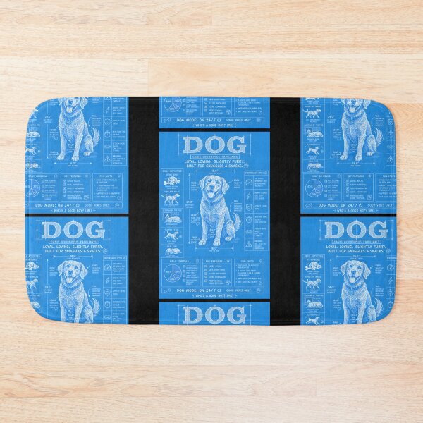 Item preview, Dog Mode On 24/7 Funny Dog Blueprint designed and sold by Genius Geek.