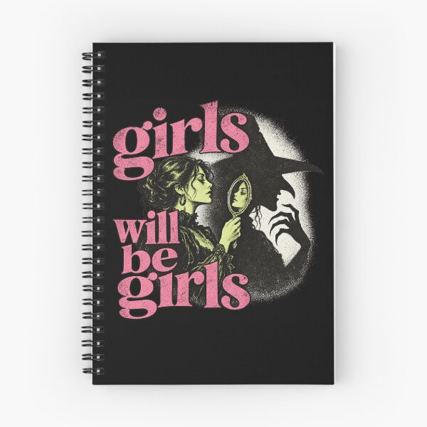 Item preview, Girls Will Be Girls Witch Mirror designed and sold by POD DYNASTY | Original Print On Demand T-Shirt Graphics.