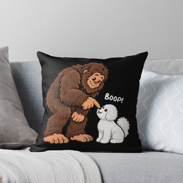 Item preview, Bigfoot and Bichon Frise Boop Fun Design Sasquatch designed and sold by rafaeltto.