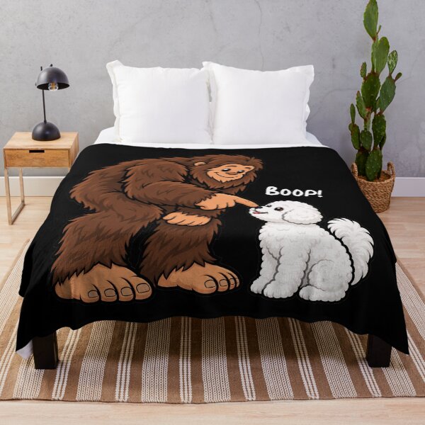 Item preview, Bigfoot and Bichon Frise Boop Fun Design Sasquatch designed and sold by rafaeltto.