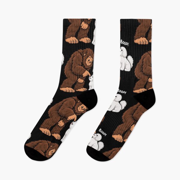 Item preview, Bigfoot and Bichon Frise Boop Fun Design Sasquatch designed and sold by rafaeltto.