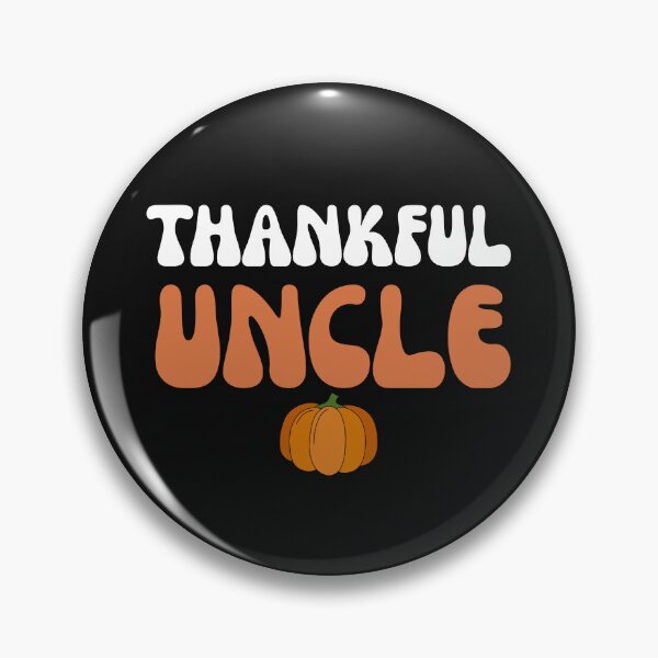 Item preview, Groovy Thankful Uncle Retro Thanksgiving Pumpkin designed and sold by mumchaosdesigns.