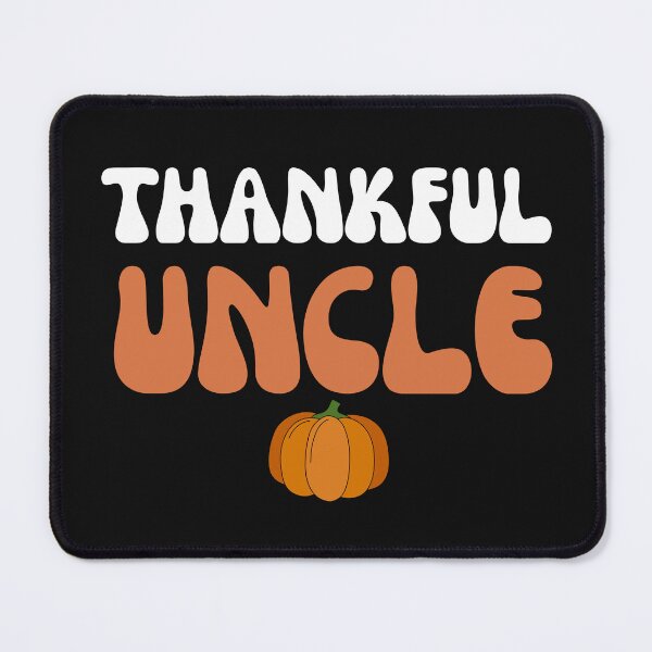 Item preview, Groovy Thankful Uncle Retro Thanksgiving Pumpkin designed and sold by mumchaosdesigns.