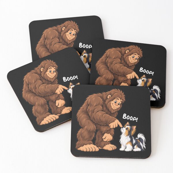 Item preview, Bigfoot and Biewer Terrier Boop Fun Design Sasquatch designed and sold by rafaeltto.