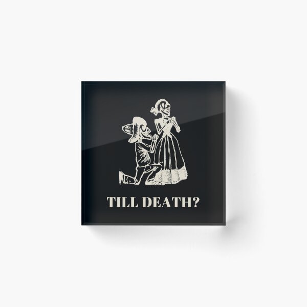 Item preview, Till Death Skeleton Proposal Funny Wedding designed and sold by Patterns 1920.