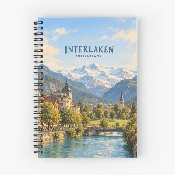 Item preview, Interlaken Painterly Swiss Alpine Impression designed and sold by MichaeIRellov.