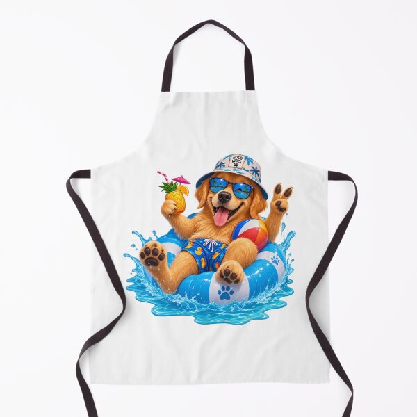 Item preview, Funny Dog Pool Party Summer Vacation Lover Gift designed and sold by kissing Pets.