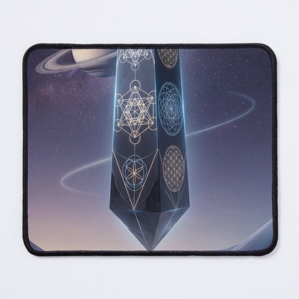 Item preview, Floating Cosmic Obelisk Sacred Geometry Alien World | Monkeybusiness designed and sold by monkeybusiness.pt.