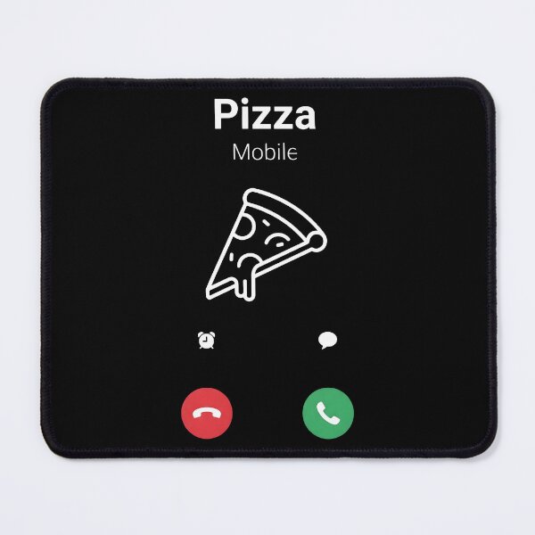 Item preview, Pizza Lover Funny Foodie Phone Call Illustration designed and sold by StickerNestYou.