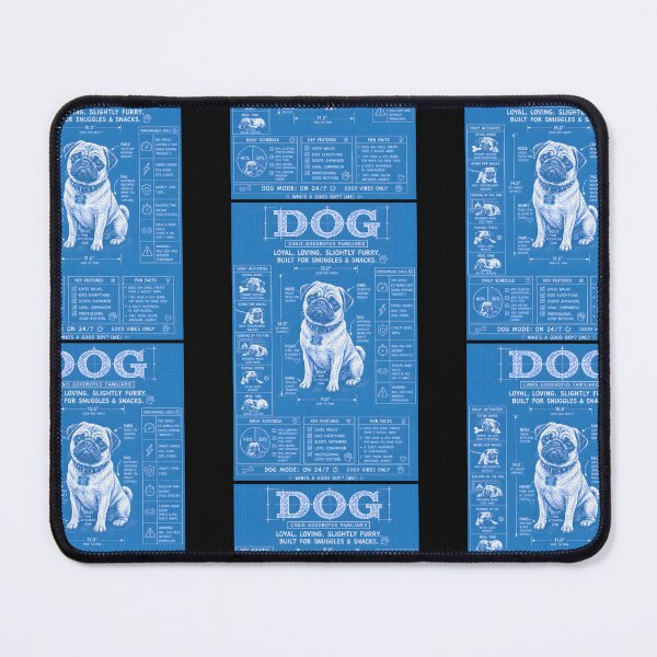 Item preview, Pug Dog Mode On 24/7 Funny Dog Blueprint designed and sold by Genius Geek.
