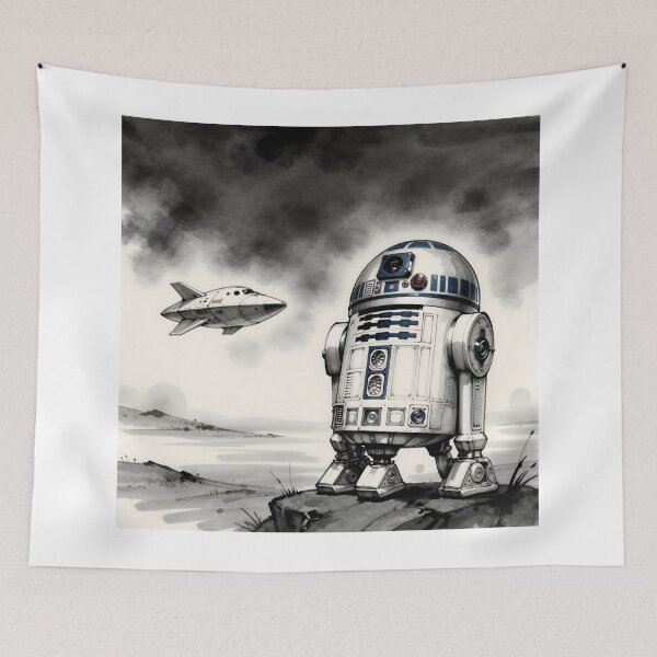 Item preview, Astromech on the Edge – Ink Wash Space Adventure designed and sold by Killington.