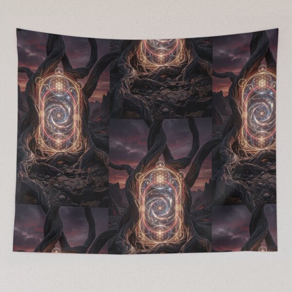 Item preview, Glowing Ancient Root Gateway Galaxy Portal | Monkeybusiness designed and sold by monkeybusiness.pt.