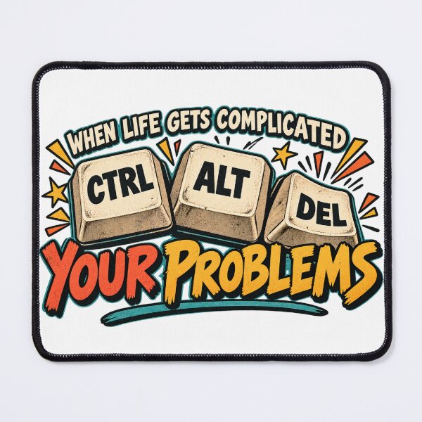 Item preview, Ctrl Alt Del Your Problems designed and sold by KateVil.