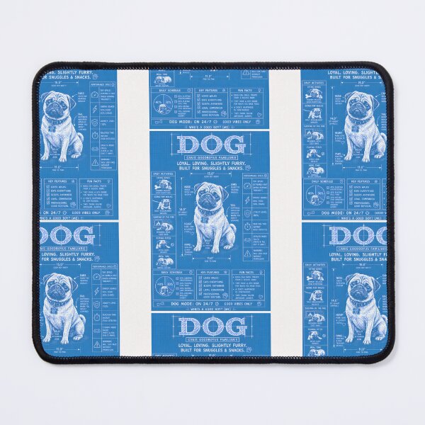 Item preview, Pug Dog Mode On 24/7 Funny Dog Blueprint designed and sold by Genius Geek.