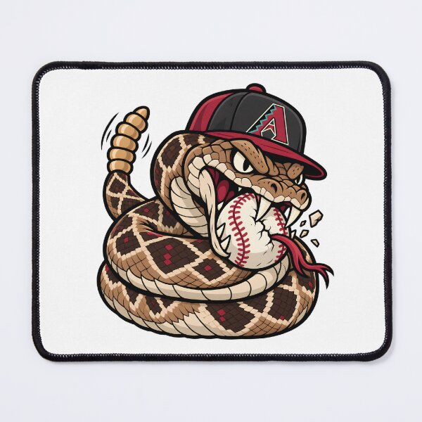 Item preview, Western Diamondback Rattlesnake Baseball – Fierce Snake Sports Mascot designed and sold by tindian.