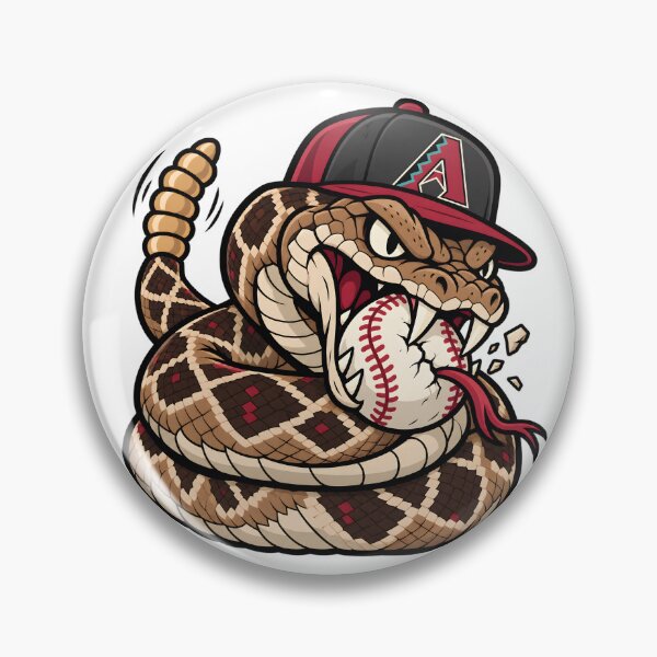 Item preview, Western Diamondback Rattlesnake Baseball – Fierce Snake Sports Mascot designed and sold by tindian.