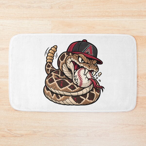 Artikelvorschau, Baseball mit westlicher Diamantklapperschlange – Wildes Schlangen-Sportmaskottchen entworfen und verkauft von tindian.