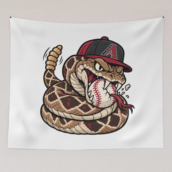 Item preview, Western Diamondback Rattlesnake Baseball – Fierce Snake Sports Mascot designed and sold by tindian.
