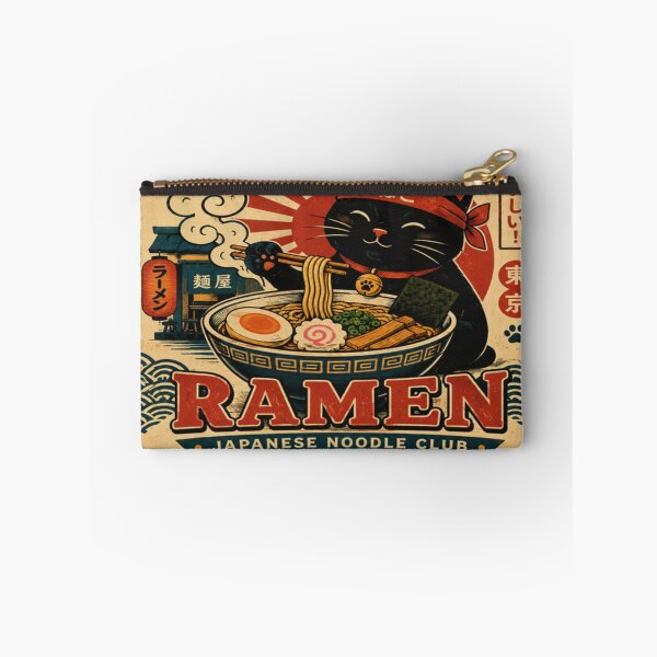 Item preview, Neko Ramen Club Japanese Cat, Retro Ramen Japan Food Vintage Poster    designed and sold by TulipsArtDesigns .