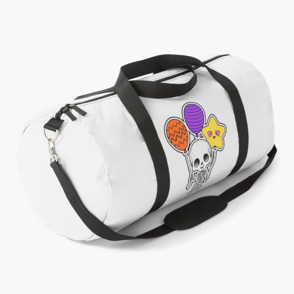 Item preview, Cute Baby Skeleton with Halloween Balloons and Kawaii Star Balloon - Creepy Cute designed and sold by HealingEraInk.