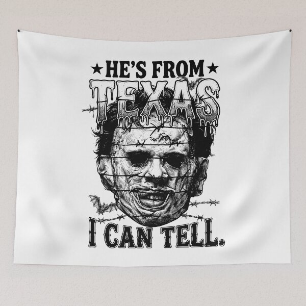 Item preview, He's from Texas I Can Tell Shirt Lone Star Scary Horror  designed and sold by mareix.