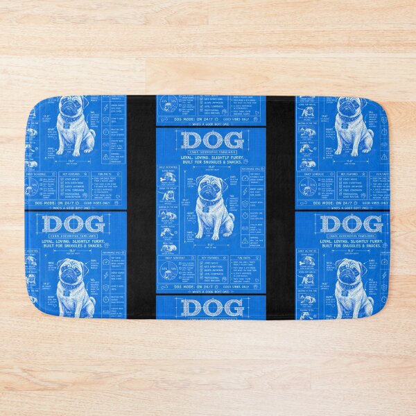 Item preview, Dog Mode On 24/7 Funny Dog Blueprint designed and sold by Genius Geek.