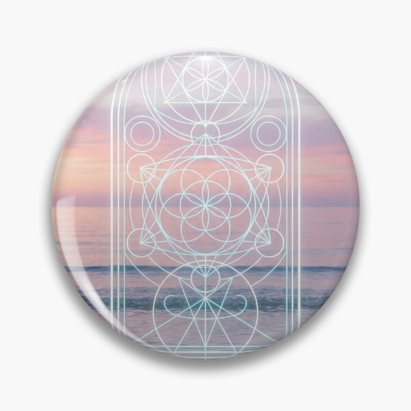 Item preview, Glowing Sacred Geometry Beach Window Sunset | Monkeybusiness designed and sold by monkeybusiness.pt.