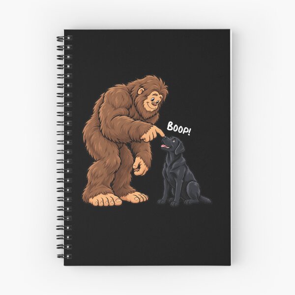 Item preview, Bigfoot and Black Labrador Boop Fun Design Sasquatch designed and sold by rafaeltto.