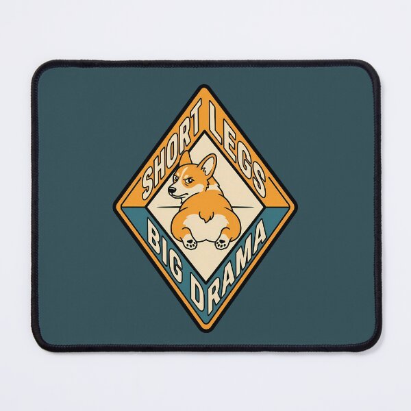 Item preview, Short Legs Big Drama Retro Corgi Motel Badge designed and sold by DripCultureLab.