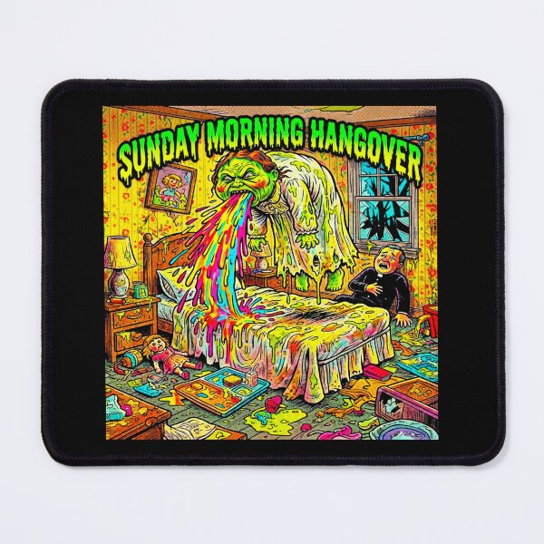 Item preview, Sunday Morning Hangover - Exorcist Parody Psychedelic Vomit designed and sold by OmniaGlobal.