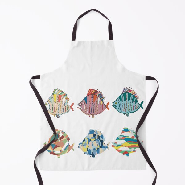 Item preview, Plaice Fish Set of Six - Abstract Ocean Line Art designed and sold by iampaulmorris.