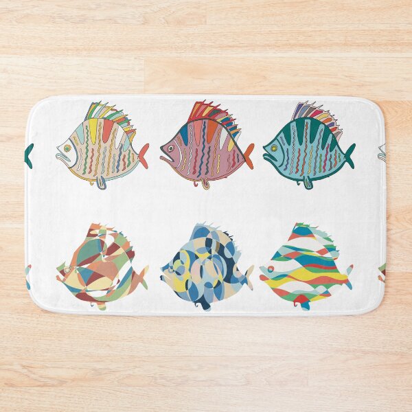 Item preview, Plaice Fish Set of Six - Abstract Ocean Line Art designed and sold by iampaulmorris.