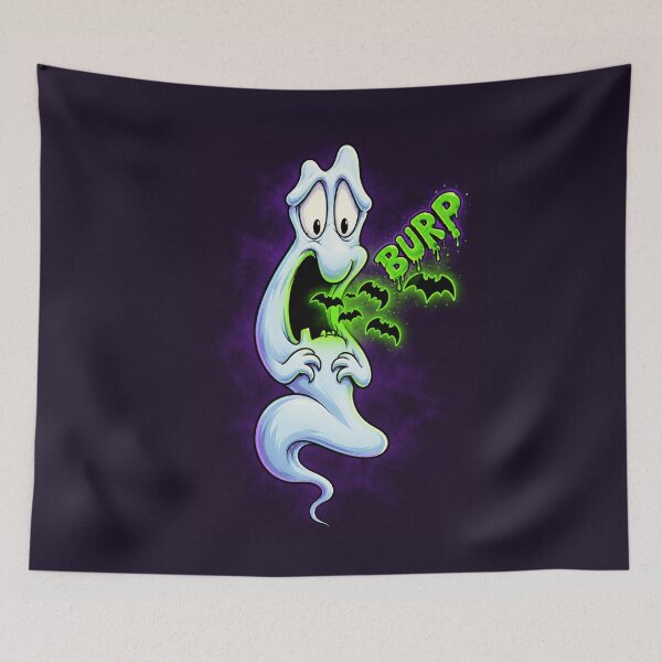 Item preview, Ghost Burping Up Bats designed and sold by Stoner Steve.