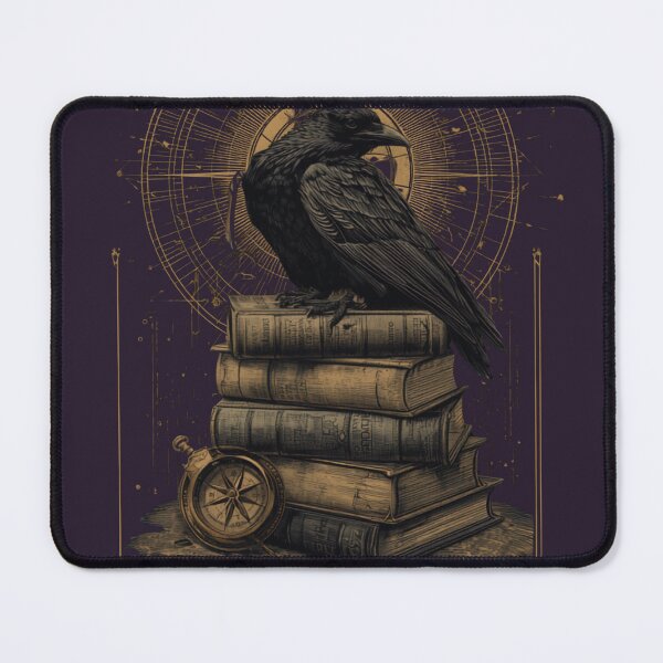 Item preview, Ex Libris Raven & Books - Knowledge Is The Only Light designed and sold by DecibelDecor034.