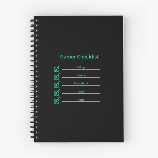 Item preview, Gamers Checklist designed and sold by LootPotion.