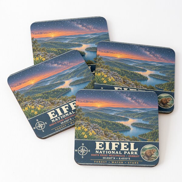 Item preview, Eifel Germany Vintage Forest Landscape designed and sold by naturalsurvival.