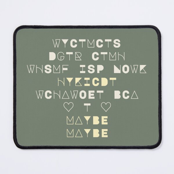 Item preview, WYCTMCTS? IYKYK -- Quirky text (Beige/Yellow) designed and sold by Maria is Loud.