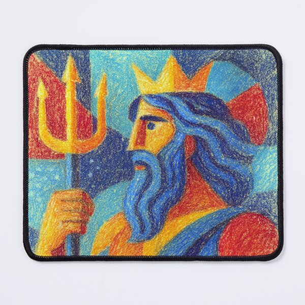 Item preview, Neptune drawing – Roman God of the Sea designed and sold by GalleryKauffeld.