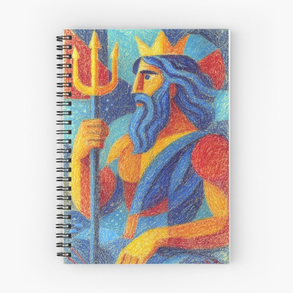 Item preview, Neptune drawing – Roman God of the Sea designed and sold by GalleryKauffeld.