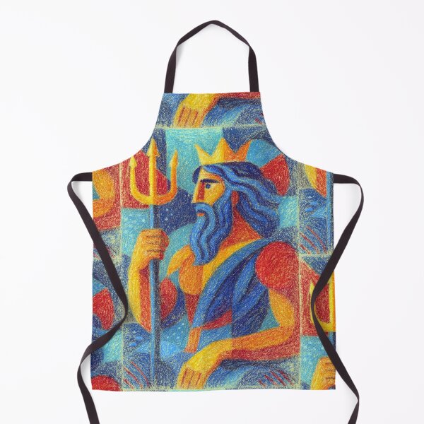 Item preview, Neptune drawing – Roman God of the Sea designed and sold by GalleryKauffeld.