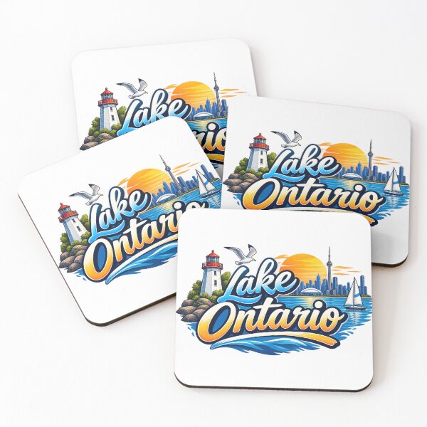Item preview, Copy of Lake Ontario Forever Vintage Retro Canada Sunset Design designed and sold by CreativeNest Prints.